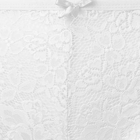 "سروال داخلي نسائي قطني دانتيل، 6 قطع "