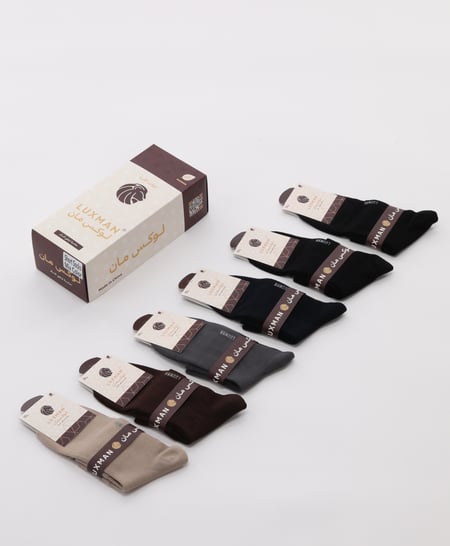 جوارب بامبو طبية لمرضى السكري قصيرة (6 حبات)