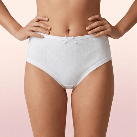 سروال داخلي قطني مخرم سروال داخلي قطني مخرم سادة نسائي ، 6 قطع سادة نسائي ، 12 قطع