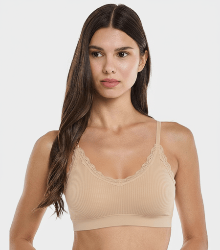 حمالة صدر نسائية مبطنة دانتيل، 6قطع