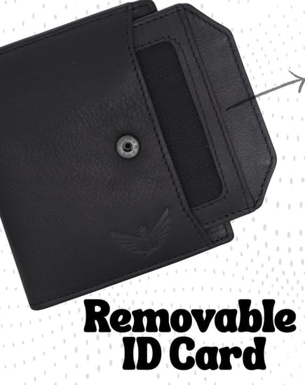 محفظة جيلدان™ من نامات ثنائية الطي مصنوعة يدويًا من الجلد الأصلي للرجال مزودة بتقنية تحديد الهوية بموجات الراديو، تأتي مع صندوق هدايا.