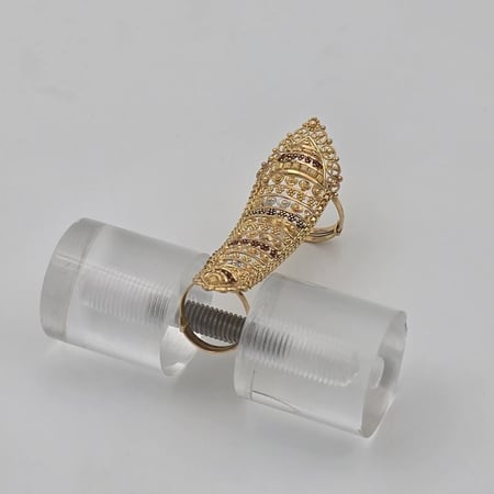 خاتم هندي ذهب عيار 21 موديل 24614 B