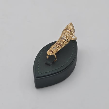 خاتم هندي ذهب عيار 21 موديل 24614 B