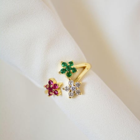 [R045] خاتم مطلي بالذهب