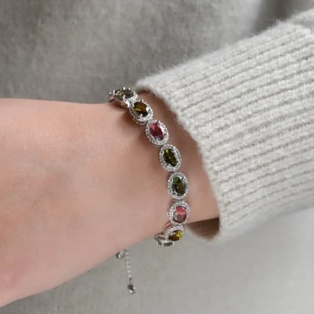 [RJ018] سوار مزين بحجر التورمالين