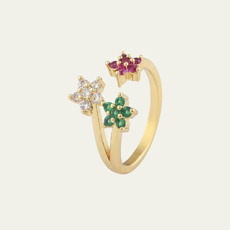 [R045] خاتم مطلي بالذهب