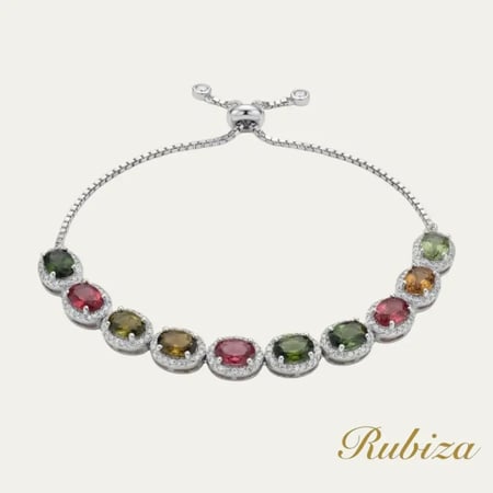 [RJ018] سوار مزين بحجر التورمالين