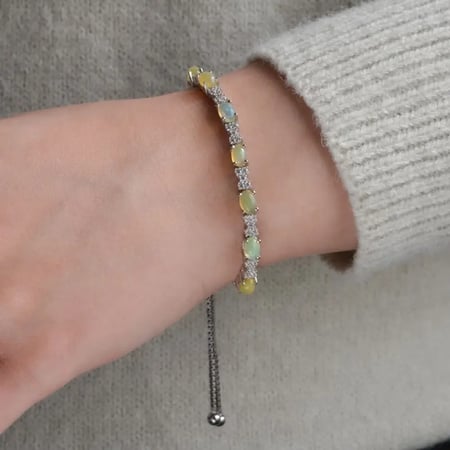 [RJ021] سوار مزين بحجر الأوبال