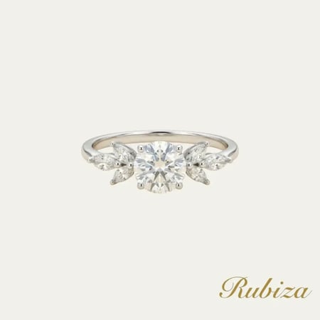 [RJ015] خاتم فضة مزين بالزركون