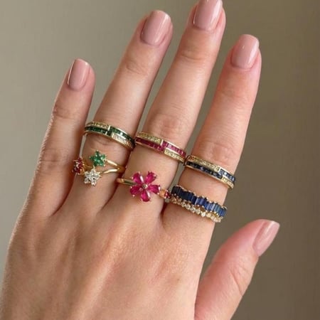 [R015] خاتم مطلي ذهب