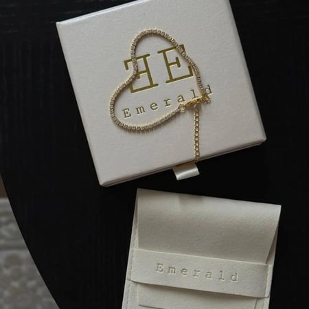 [B027] اسوارة تنس مطلية ذهب