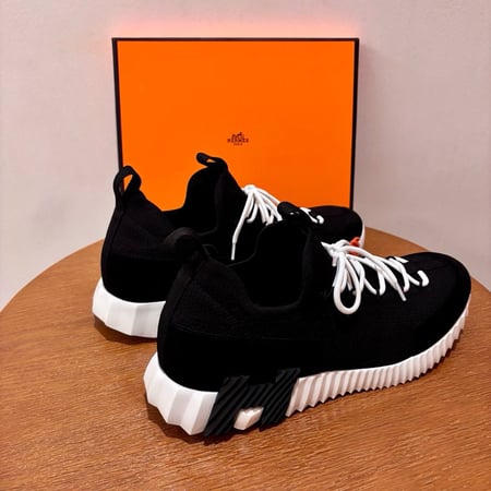 حذاء هيرميس باونس سنيكرز أسود Hermès Bounce Sneaker