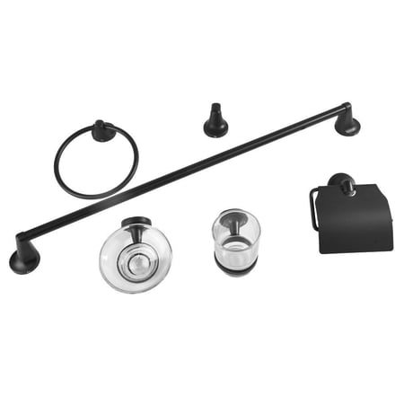 طقم أكسسوارات 6 قطع أسود