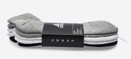 طقم شراريب اديداس - adidas 3-Stripes No-Show Socks 3 Pairs