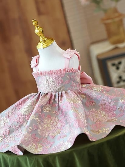 فستان أنيق للبنات من عمر سنة حتى 11 سنة