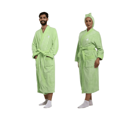 روب بدون هودي -اخضر فسدقي