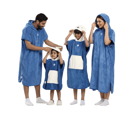 طقم أرواب حمام عائلي