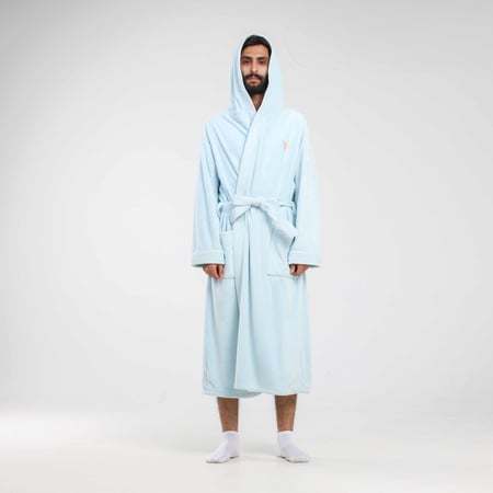 روب بقبعه تركواز