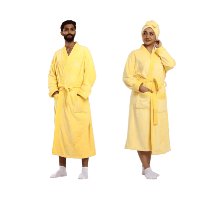 روب بدون هودي - اصفر كناري