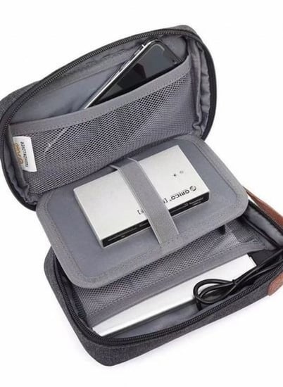 حقيبة يد شخصية بقفل سري مقاومة للماء من POSO لون اسود