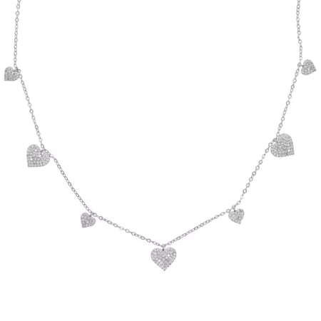 Multiple heart necklace