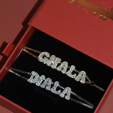 customized name bracelet