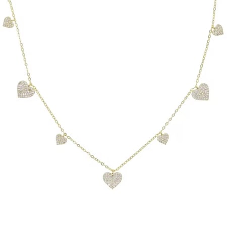 Multiple heart necklace