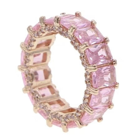 Rosegold and pink ring