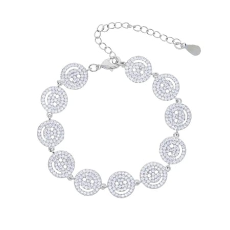 Shiny smile faces bracelet