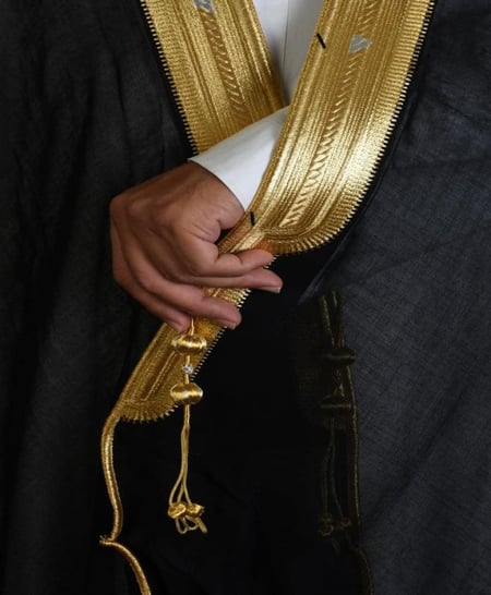 مشلح ملكي خاص ياباني لون اسود غاط