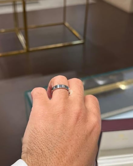 دبلة اقنر رجالي فضه عيار 925