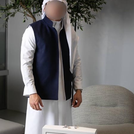 سديري رجالي كحلي - لي أناقة ودف الشتاء