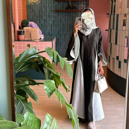 لينن كلوش مع كسرات واكمام كلوش