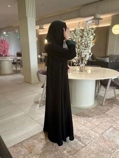 كلوش مزينه بقيطان اخضر