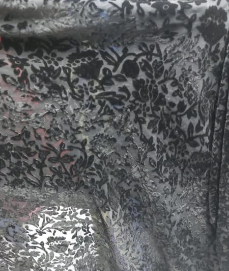 مخمل شيفون مع كريب ثقيل