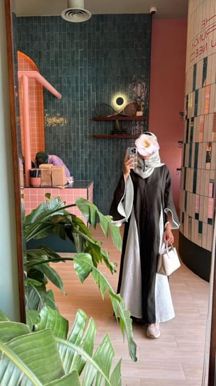 لينن كلوش مع كسرات واكمام كلوش