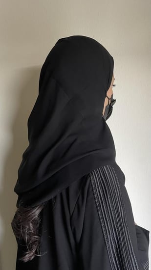 عرض طرحتين مبطنة ربع قطن