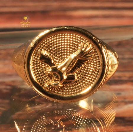 خاتم ذهب صافي رجالي عيار 18