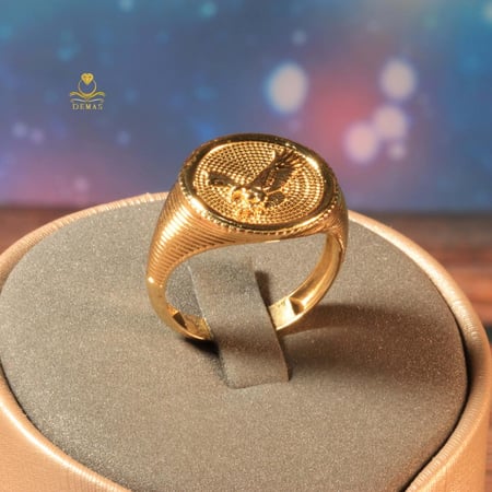 خاتم ذهب صافي رجالي عيار 18