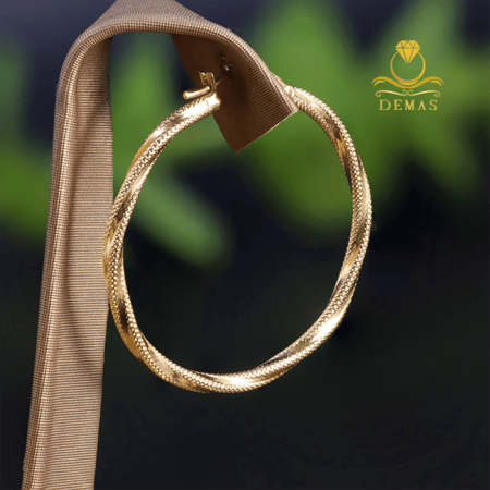 حلق دائري عيار 18 إيطالي