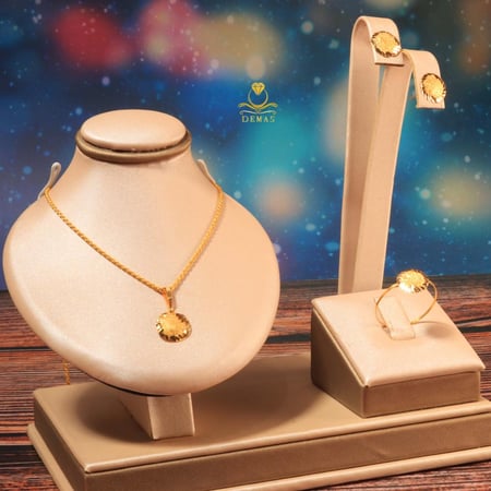 طقم ذهب دائري عيار18
