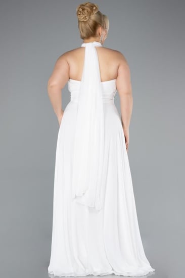 فستان سهرة شيفون بتصميم كتف قابل للتعديل