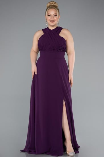 فستان سهرة شيفون بتصميم كتف قابل للتعديل