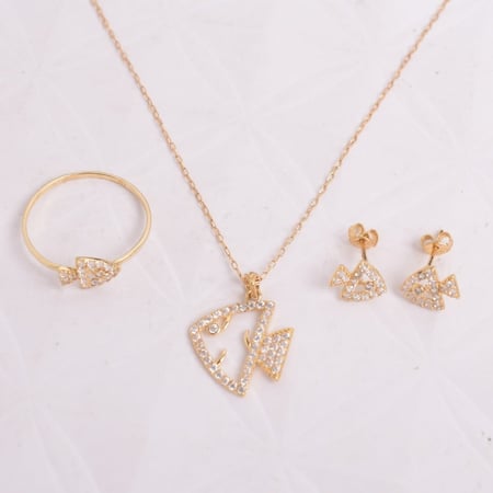 نصف طقم ذهب - وزن ذهب 3.10-عيار 18