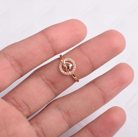 خاتم الماس -وزن ذهب 0.5-وزن الماس 0.130-عيار 18