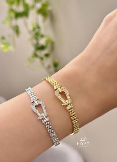 اساور مطلية وعصرية