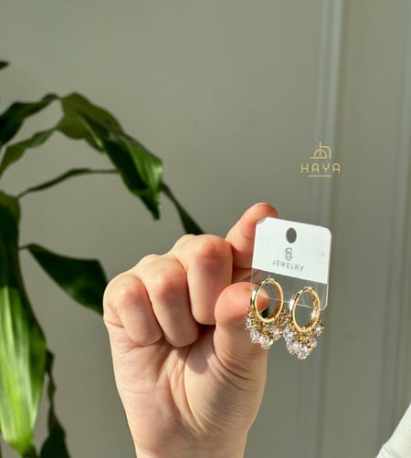 حلق وخواتم مطلية ورائعة