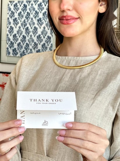 عقد مطلي طلاء فاخر