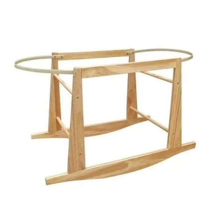 سرير سلة موسى  لأطفال حديث الولادة و قاعدة هزاز خشبية  للمواليد