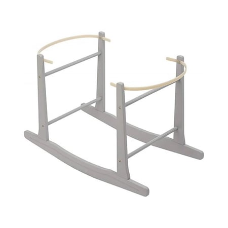 سلة موسى من الخيزران الأبيض مع حامل هزاز للأطفال -متجر اقتناء